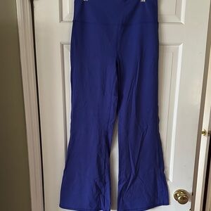 Happily Grey High-Waist Flare Pants in Royal Blue Size L